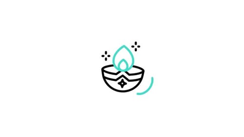 Animiertes Kerzensymbol