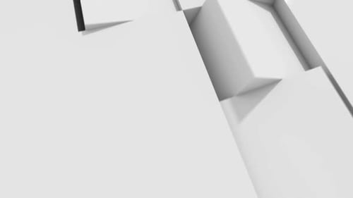 Cubos de negocios blancos