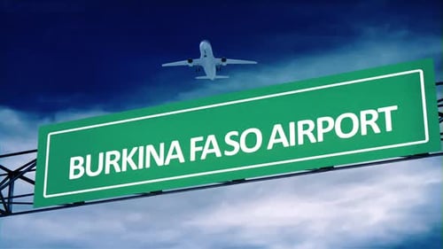 Burkina Faso Airport Road Signs