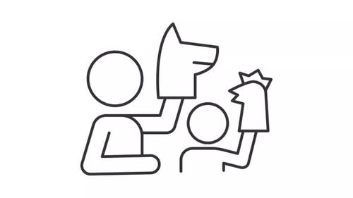 Jouer avec des marionnettes Line Animation