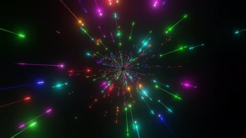 Multicolor Moving Glitter Background Vj Loop In 4K