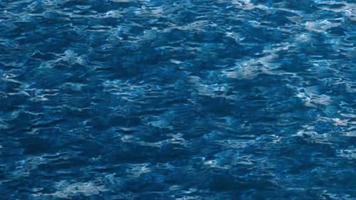 Realistic Water Waves Animation. Loop Animation Of Abstract Sea Water Waves.crystal Clear Water