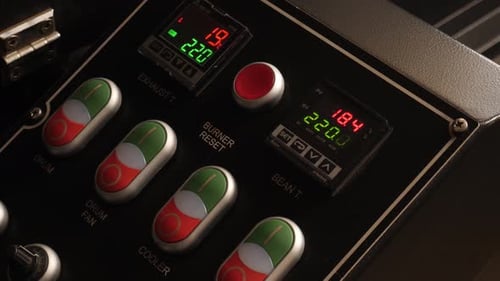 Control Panel of Coffee Roasting Machine