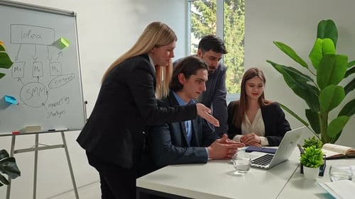 Business Team Discussing Marketing Strategy