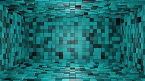 Zimmer Cyan Cubes
