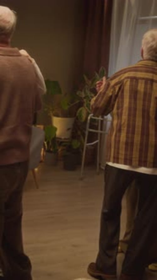 Active Seniors Dancing in Nursing Home