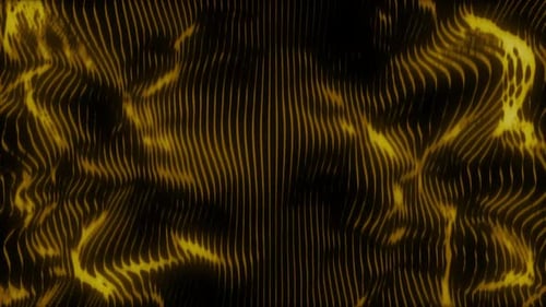 Abstract Gold Wavy Lines Seamless Loop Background Animation