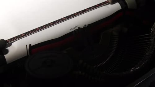 Typewriter Types Chapter 5 on White Paper
