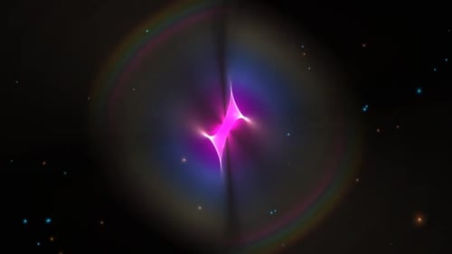 Abstract Rainbow Color Photonic Structure Motion Animation Background