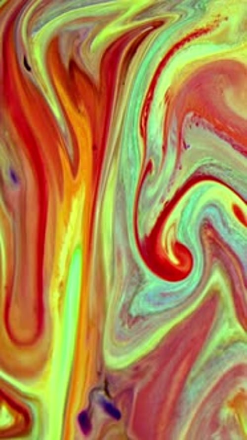 Colorful Swirling Paints Abstract Background