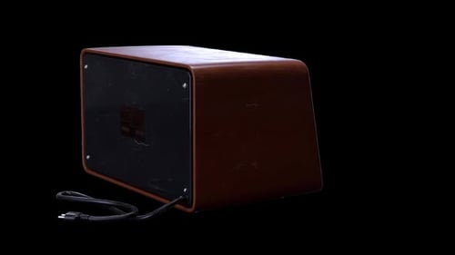 Vintage-Audiolautsprecher mit Retro-Design