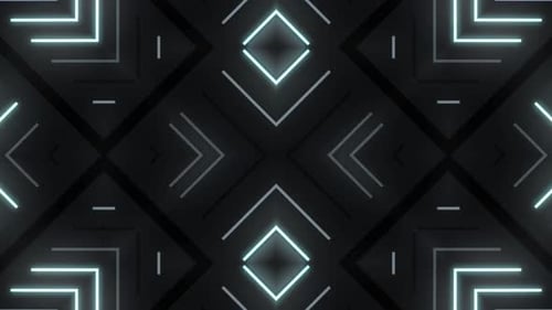 Animated Neon Geometric Lines Loop Background