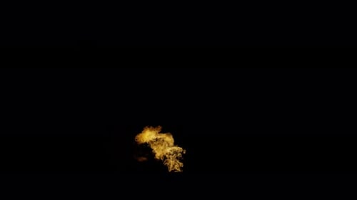 Collection Ignite : Une longue boule de feu jaillit du centre avant de se réduire sur fond sombre, sh