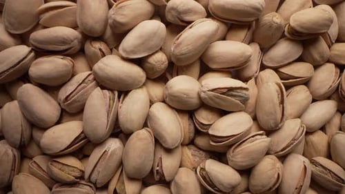 Pistachios in Shells, Close Up Still Life
