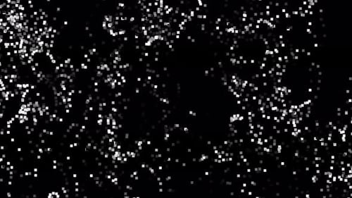 digital light color technology particles plexus network wave line loop black motion background