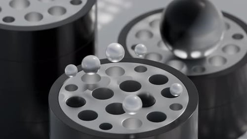 Jumping Marbles 3D Loop Animation