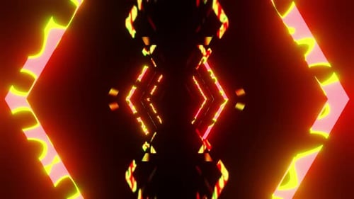 Textured Neon Red And Green Arrow Vj Loop Background