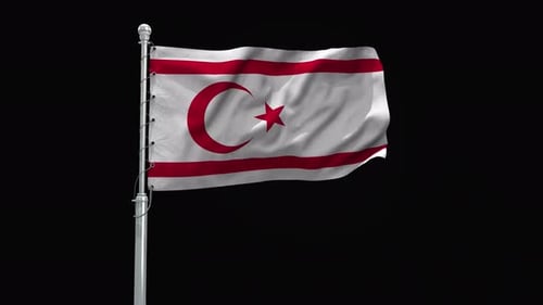 Realistic Waving Flag on Pole Animation