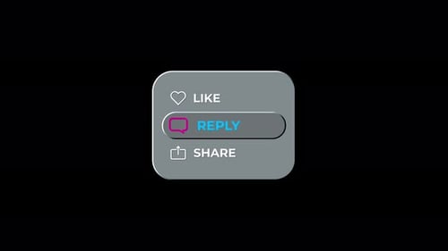 Like Reply Share UI Animation Loop