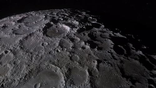 Moon Surface Close Up. Craters Of The Moon. Space