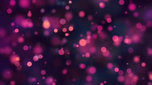 Abstract Floating Bokeh Light Particles Background Loop