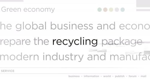Recycling environment and ecology headline titles media seamless loop