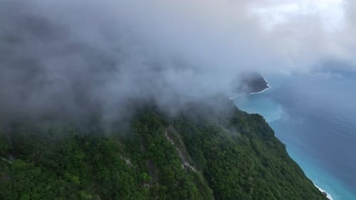 Landscapes Of Hualien Bay Through Clouds