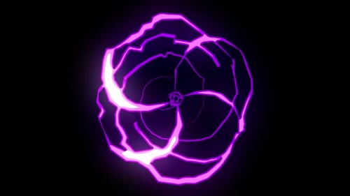 Neon Purple Electric Energy Reveal Transition Element