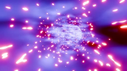Space Sci Fi Net Tunnel Vj Loop With Cosmo Background