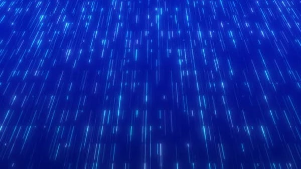 Looping Abstract Blue Fiber Optic Lines Flow. High Speed Digital Data ...