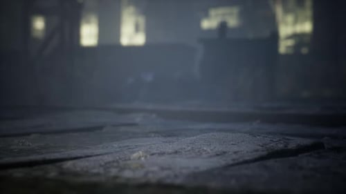 Frightening Abandoned Factory at Night