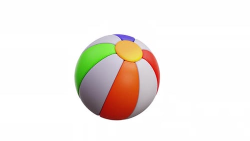 3d Animation Beach Ball Toy Inflatable Summer Fun Rotation