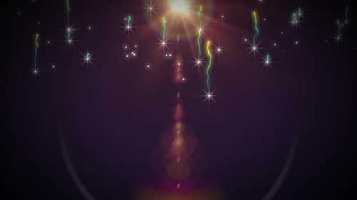 Sparkling Stars Falling Animation Background