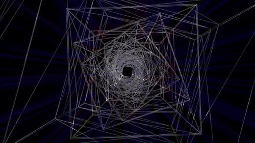abstract tunnel visual mesh pattern dots wave particle futuristic geometric network background