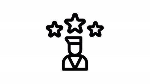 experts line icon animation