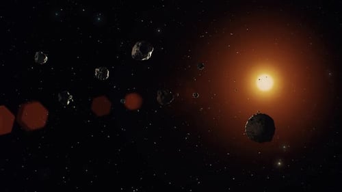 Meteore Weltraum und Sonne