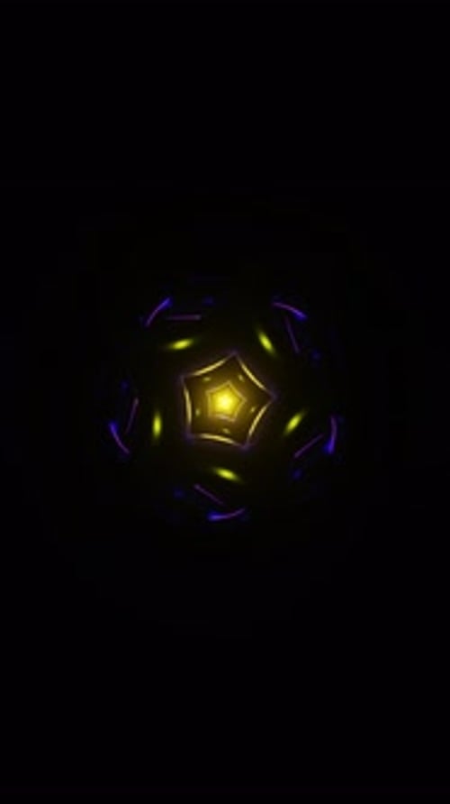 Vertical Video of Energetic Triangle Loops in Digital Strobe Light Field