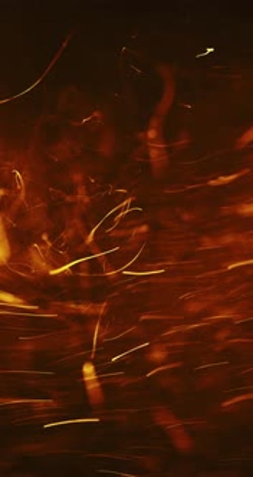 Speedy Whirling Of Yellow-Orange Atoms In Darkness