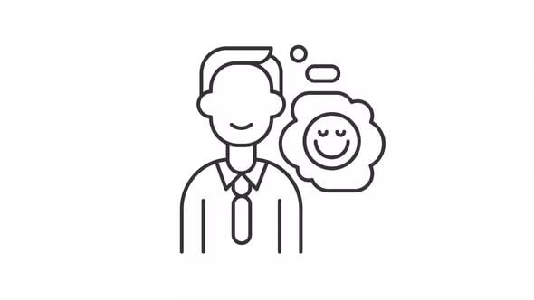 Positive attitude line animation, Elements Motion Graphics ft. attitude ...
