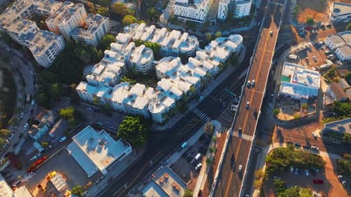 Beautiful residential area in Los Angeles, California, USA.