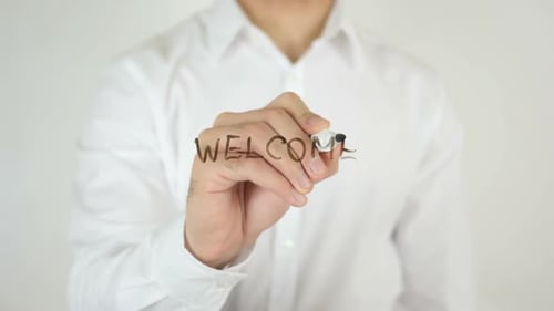 Welcome, Written on Glass