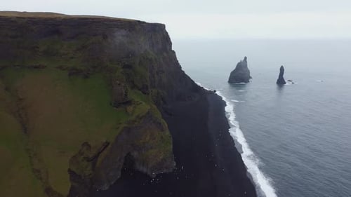 Black Sand Beach In Iceland