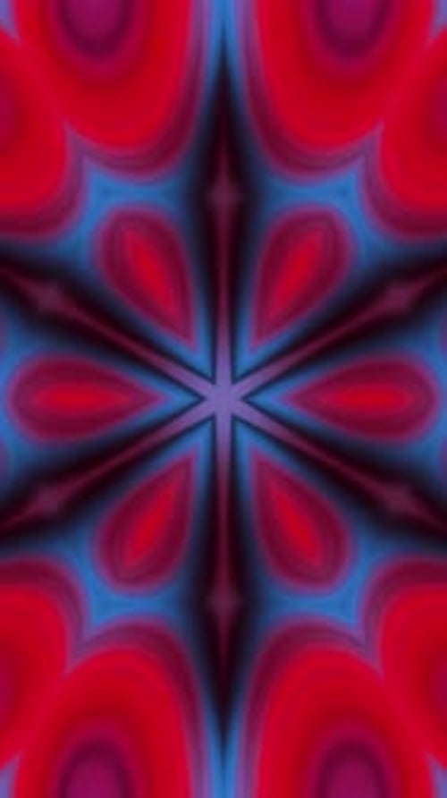 Abstract Dynamic Kaleidoscopic Patterns Loop