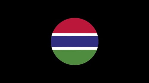 gambia flag 3d icon