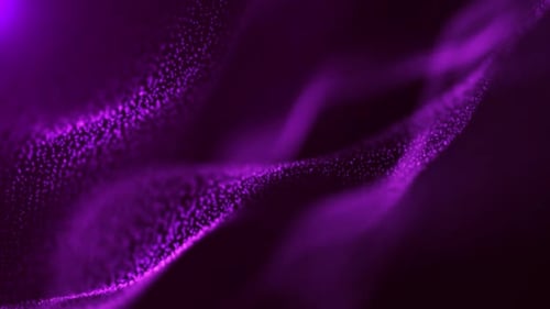 Abstract Purple Particle Wave Flowing Background