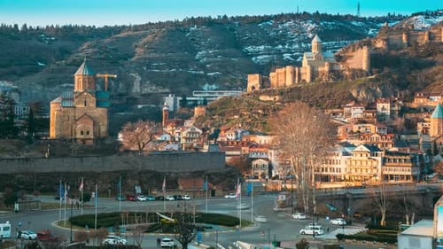 Tbilisi Georgia Metekhi Church And