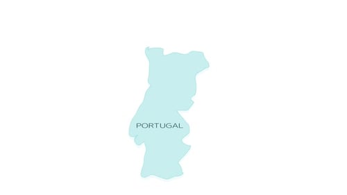 Animated Element for Geographic Infographics Map of Portugal