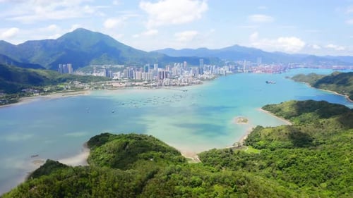 Impresionante vista aérea de Kuk Po y Fung Hang