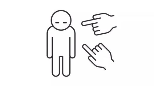 Animated People Pointing Finger Icon