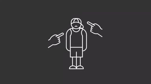 Animation en ligne blanche sur les comportements antisociaux